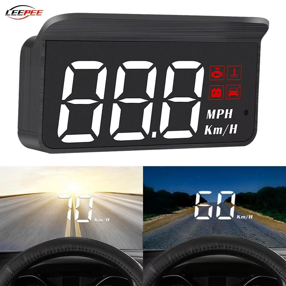 M3 OBD2 HUD Car Head up Display Speedometer Monitor on Board Computer Windshield Projector Digital Electronic Auto Accessories