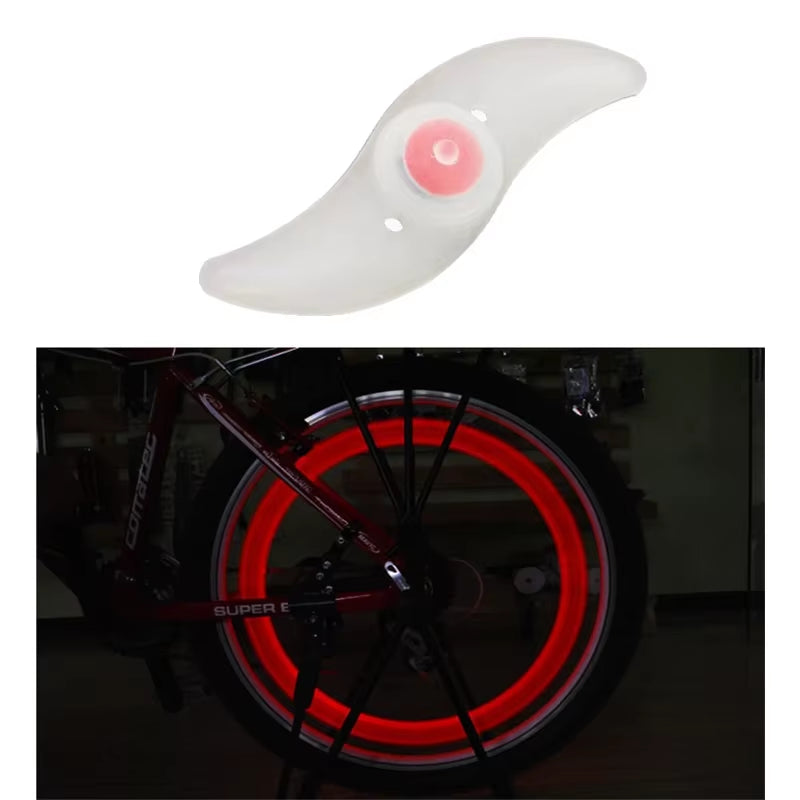 Bicycle Wheel Spoke Light 3 Mode LED Neon Waterproof Bike Safety Warning Light Easy to Install Bicycle Accessories with Battery