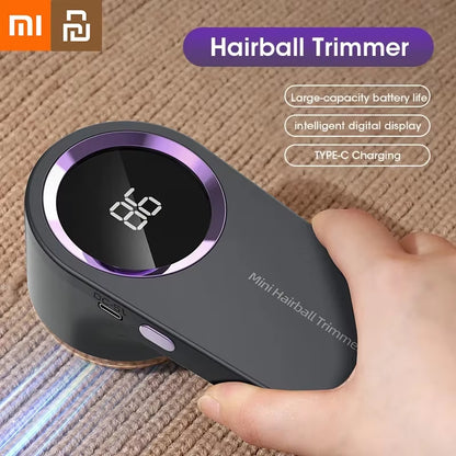 Youpin Lint Remover Electric Hairball Trimmer Smart LED Digital Display Fabric USB Charging Portable Professional Fast